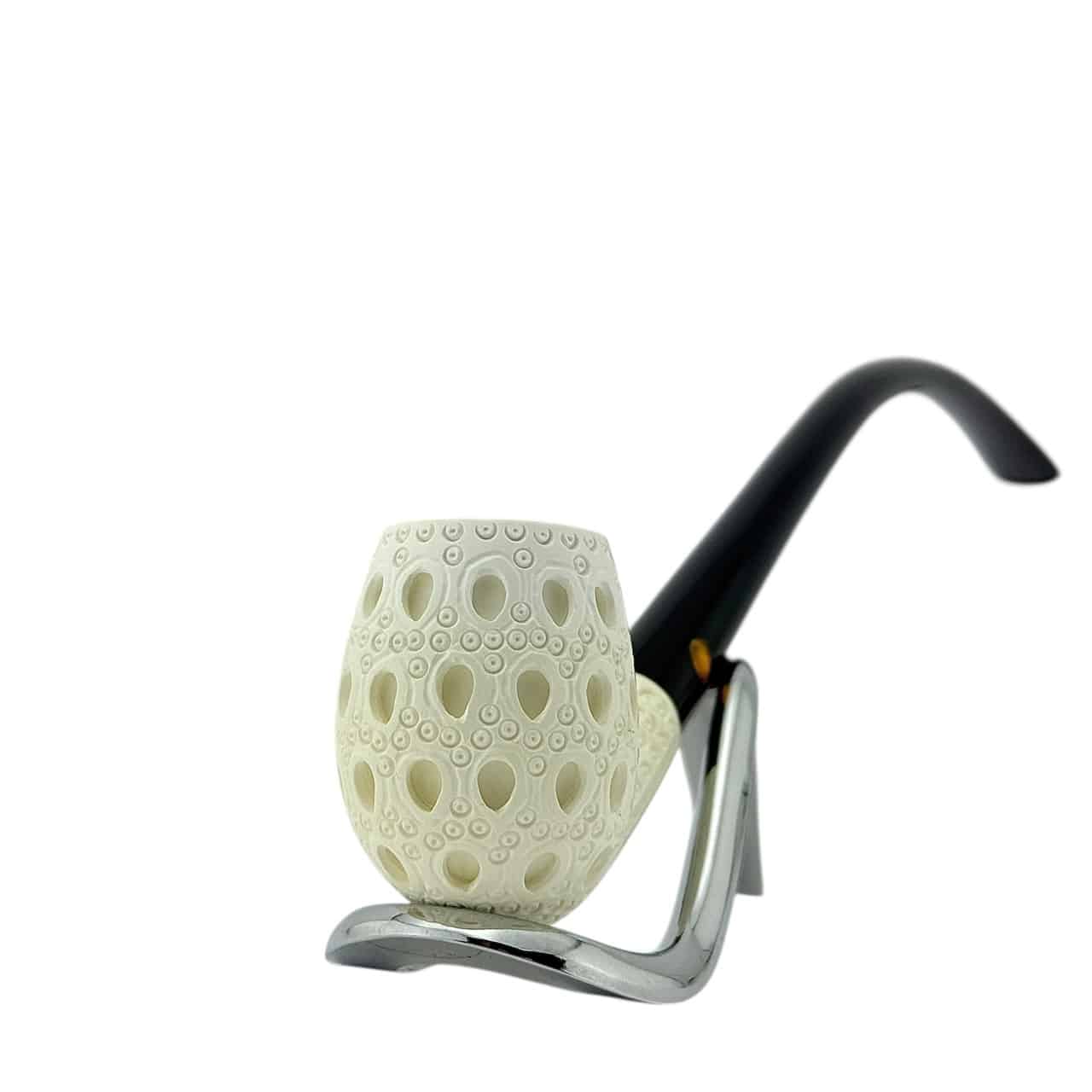 SMS Meerschaum – Lattice Bent Churchwarden Pipe - Image 4
