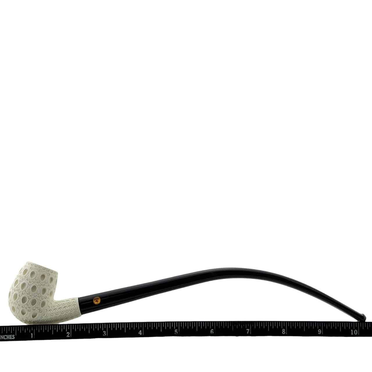 SMS Meerschaum – Lattice Bent Churchwarden Pipe - Image 8