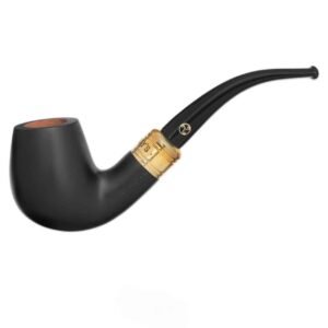 Rattray’s Pipe :Majesty Smooth Black (177) (9mm) Bent Billiard Tobacco Pipe