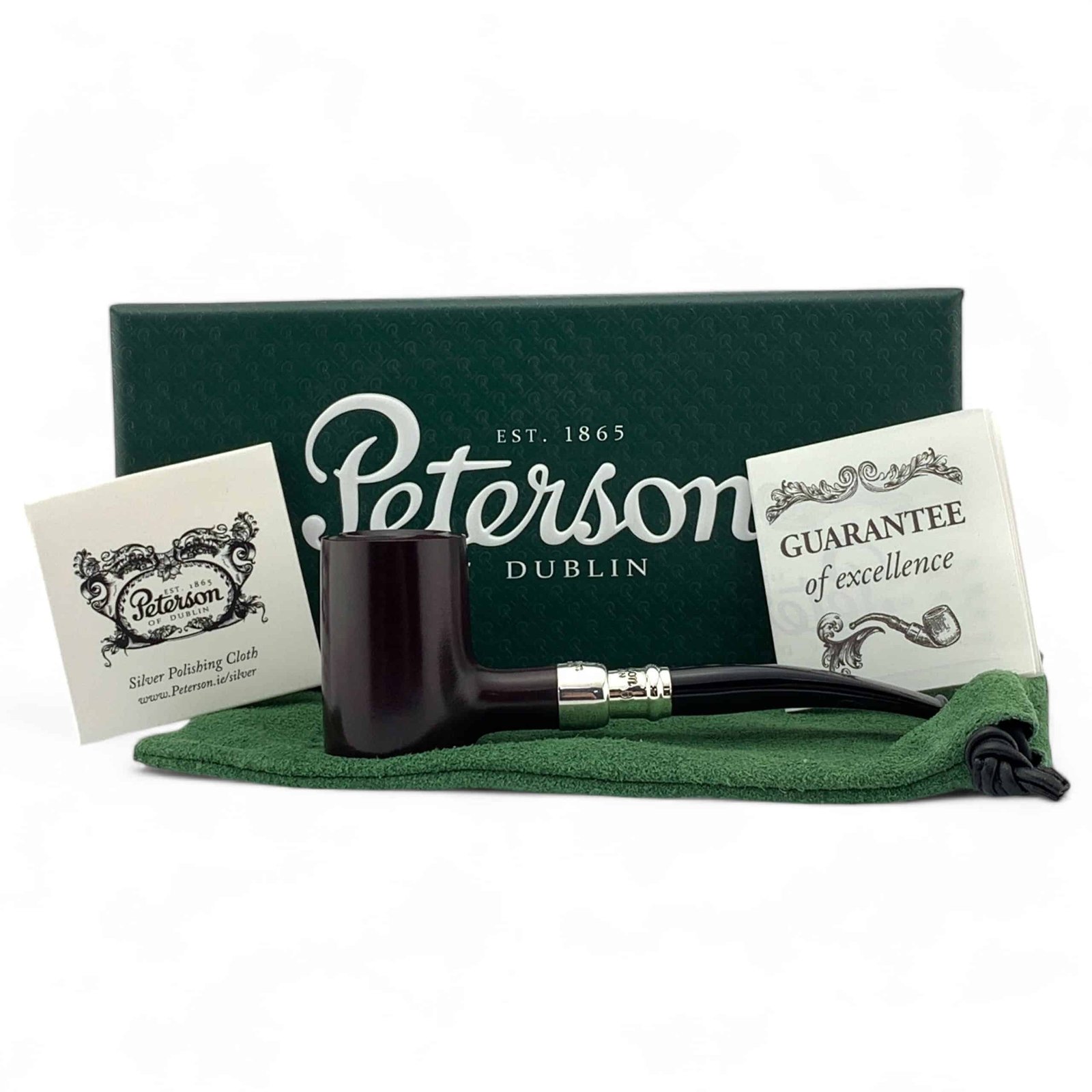 Peterson Pipe: Dark Red Spigot (701) Fishtail Poker