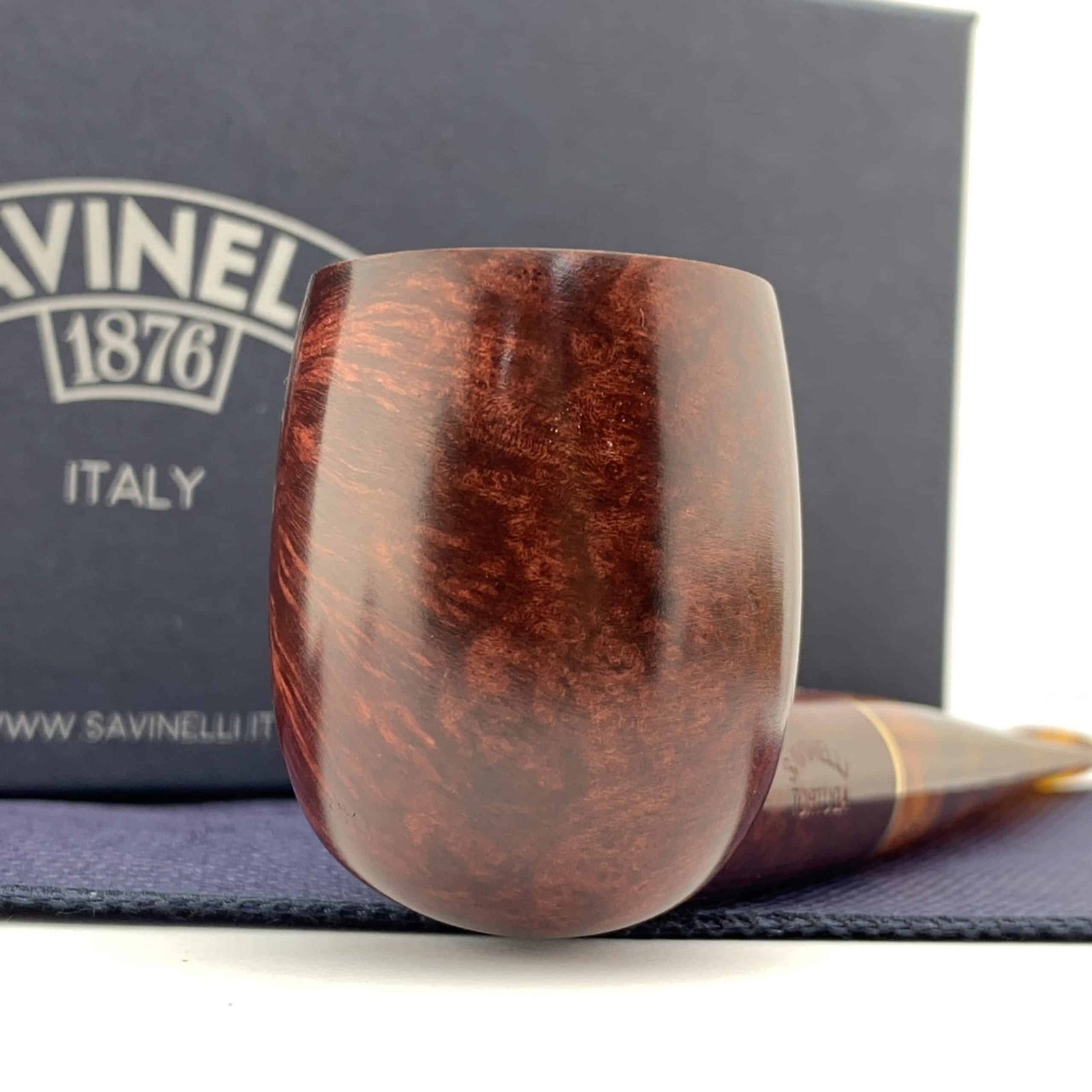 Savinelli Pipe: Tortuga Smooth (106) (6mm) Straight billiard - Image 5