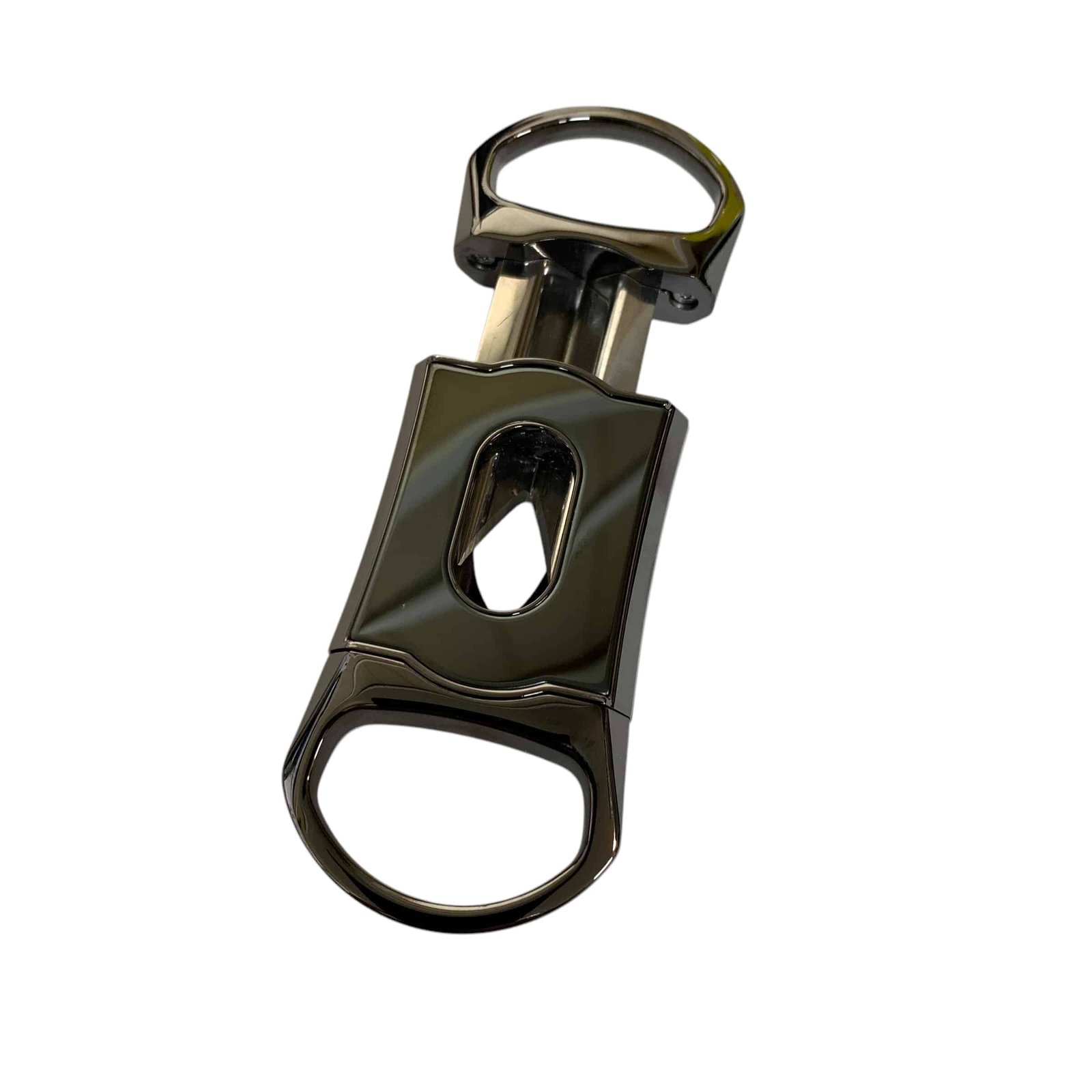 Boswell Logo: Visol Caspian Gunmetal Wedge V Cigar Cutter - Image 3