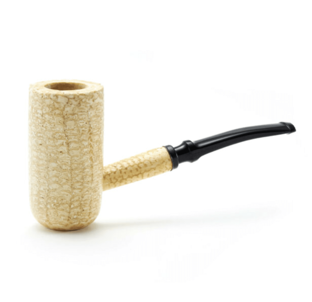 Missouri Meerschaum: General Polished Corn Cob Pipe Bent Stem