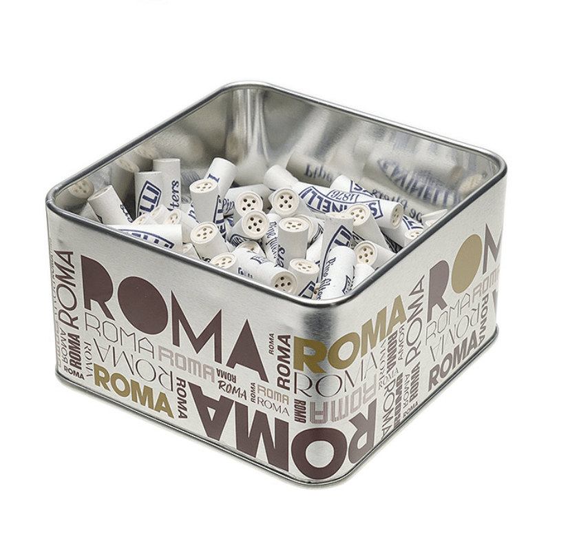 Savinelli 9mm Charcoal Filters (100 pc) Tin - Image 3