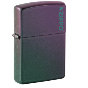 Zippo Lighter: Classic Iridescent Zippo Logo