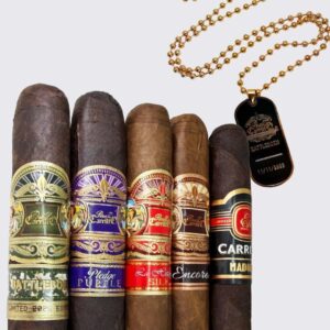 Casa Carrillo Battleborn Variety 5 Cigar Sampler With Dog Tag